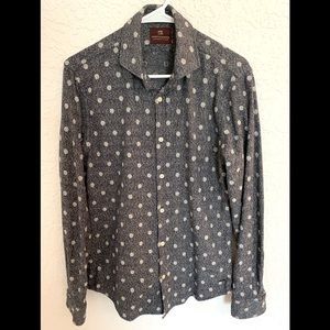 Scotch & Soda Men’s Heavy Cotton Pattern Shirt